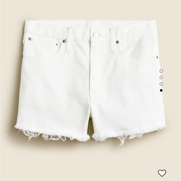 NWT J.CREW Relaxed White Denim Women Shorts - Picture 1 of 6